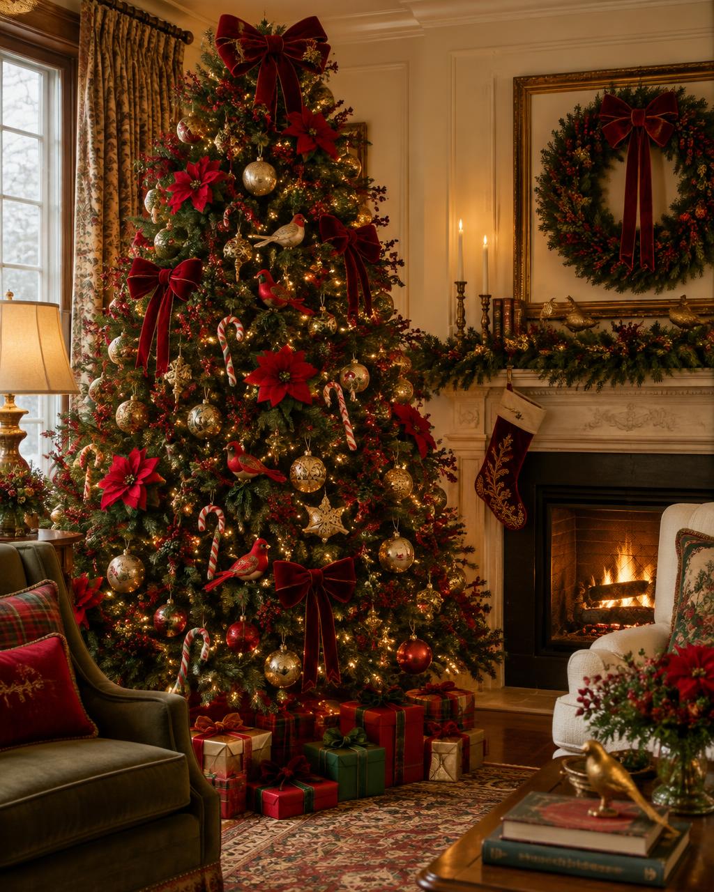 Classic Christmas tree theme