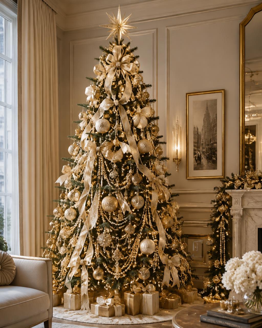 Golden Age Christmas tree theme